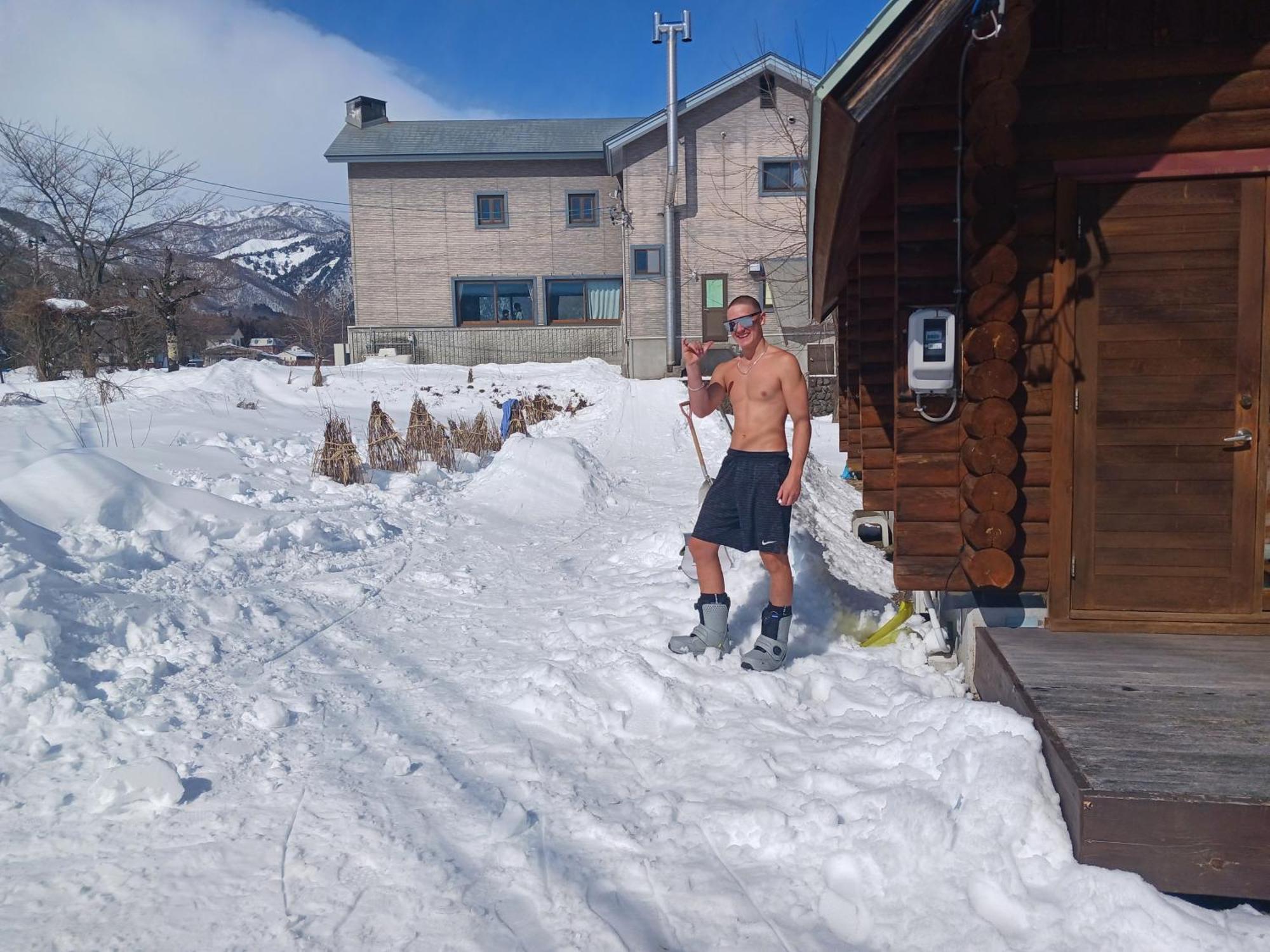 Log Cottage Villa Happo Hakuba Eksteriør billede
